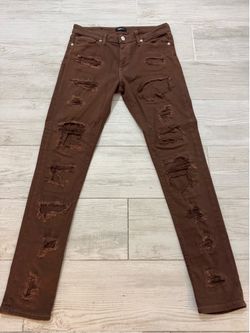 Nova men brown jeans size 32