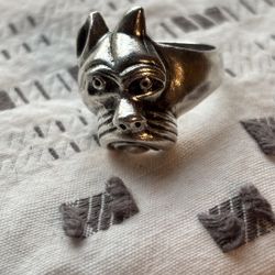 Sterling silver boxer ring