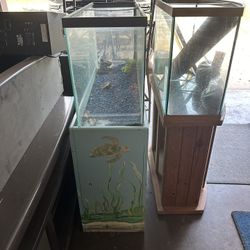 2 Fish Tanks With Stands