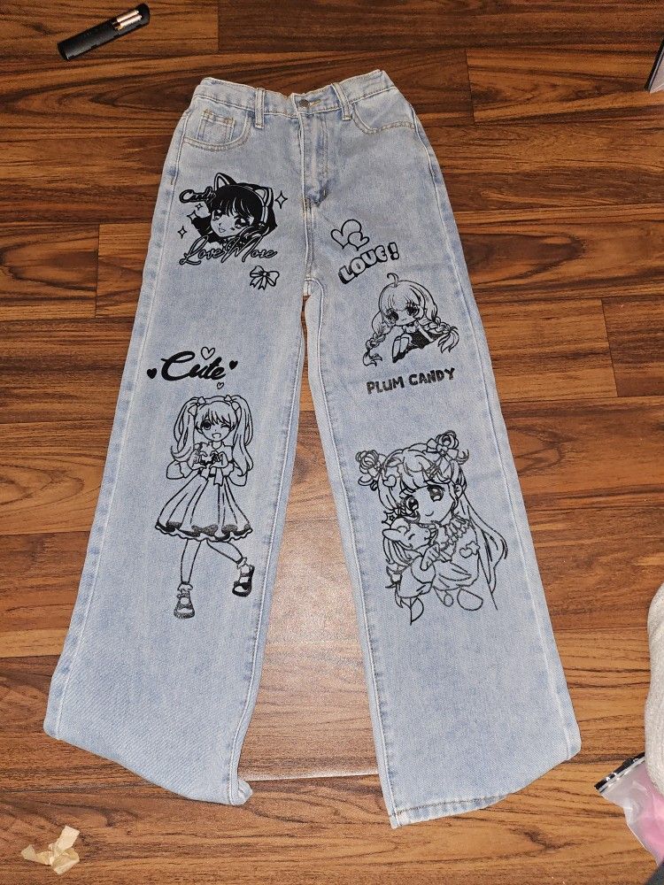 Girls Anime Jeans