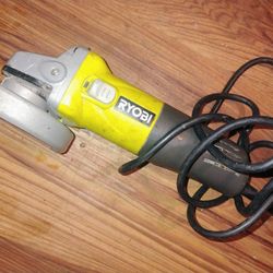 Ryobi 5.5 Amp 4-1/2 in. Corded Angle Grinder (Model AG4031G).