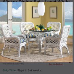 Wicker Paradise Patio Furniture Set For Sale 