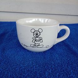 Disney Mickey Mouse SCRIPT Line Soup Mug 