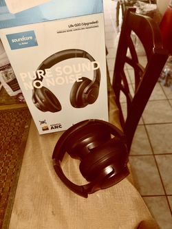 Over ear noise canceling headphones open box