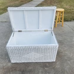 Extra Big Vintage Wicker Chest Or Storege basket