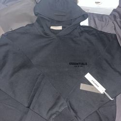 Black Essentials Fear of God Hoodie 