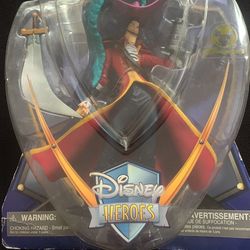 Disney Heroes Captain Hook Action Figure.