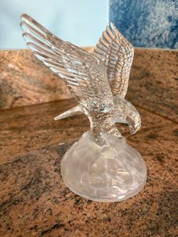 Glass eagle statue