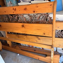 Queen sleigh bed frame