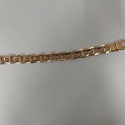 14k Thick Gucci Link Bracelet