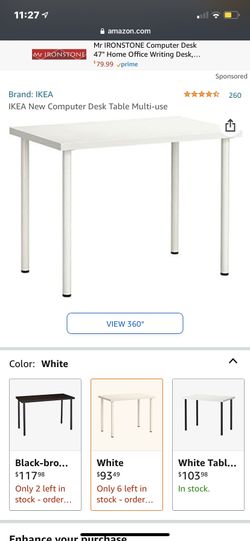 Ikea white table