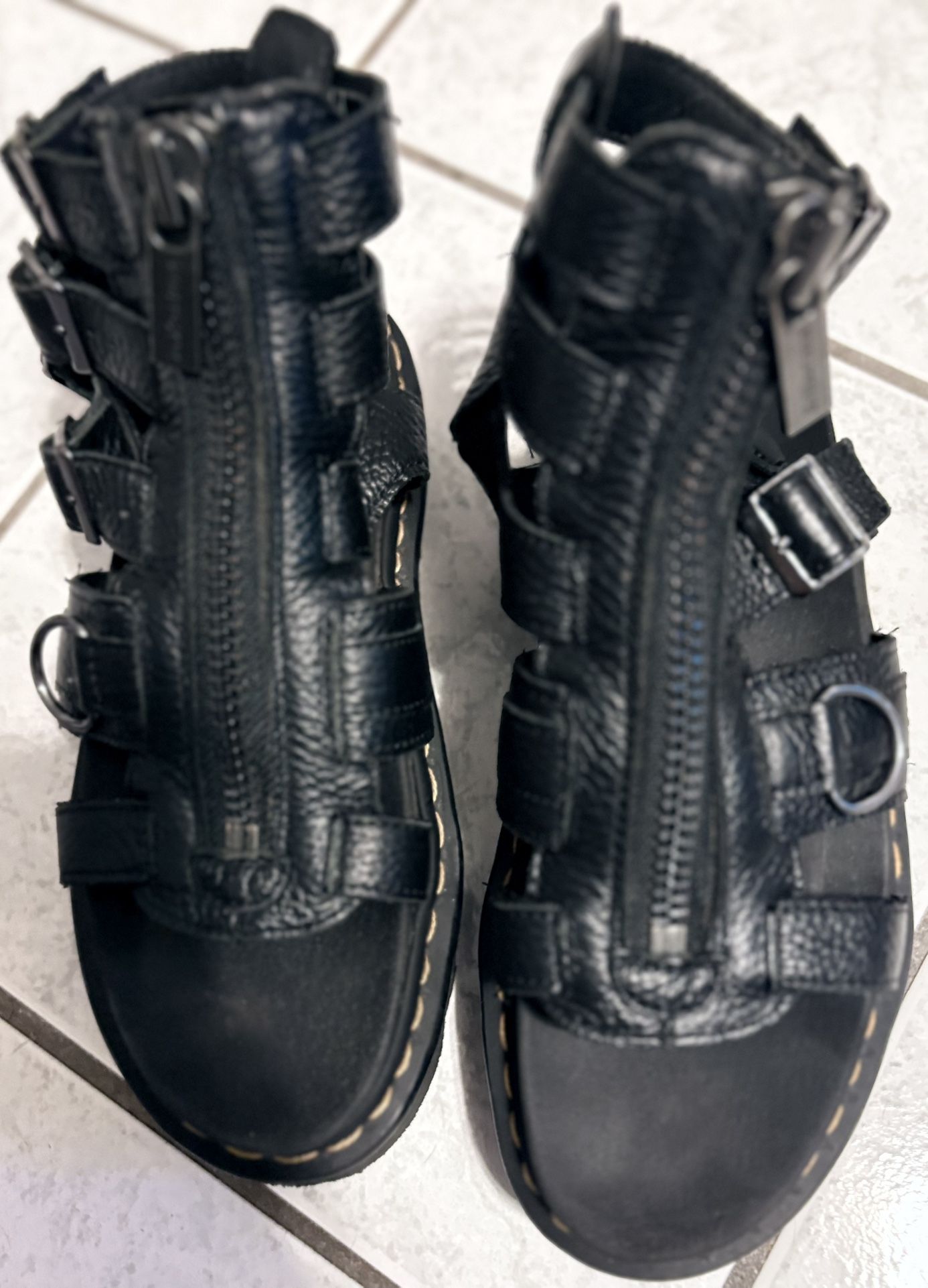 Dr Martens Black Gladiator Platform, Sandals