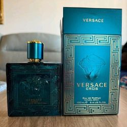 Versace Eros Eau de Parfum (100ml) bottle.