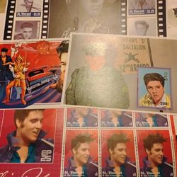 Dozens Of Elvis Commemorative Stamp Sheets 