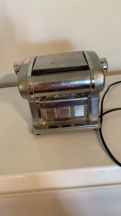 Electric Pasta Maker Machine - Stainless Steel Roller & Cutter (Used)