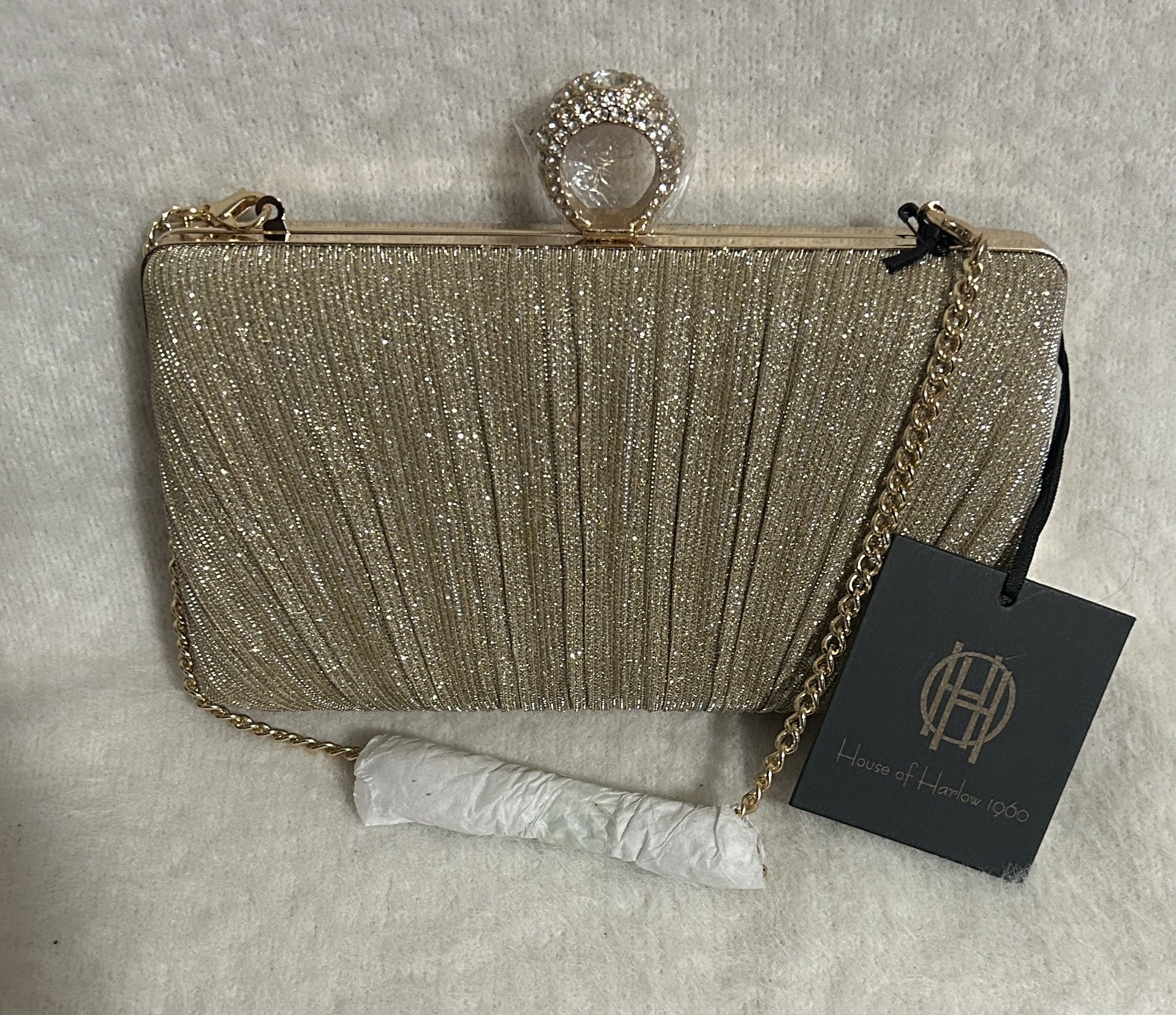 Gold Clutch Bag 