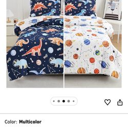 Children’s 5 Piece Glow In The Dark Comforter Set Full