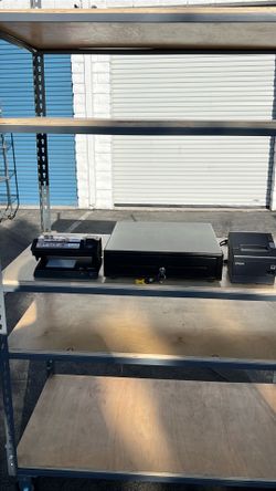 POS - cash register, Epson printer and dollar bill counterfeit Detector