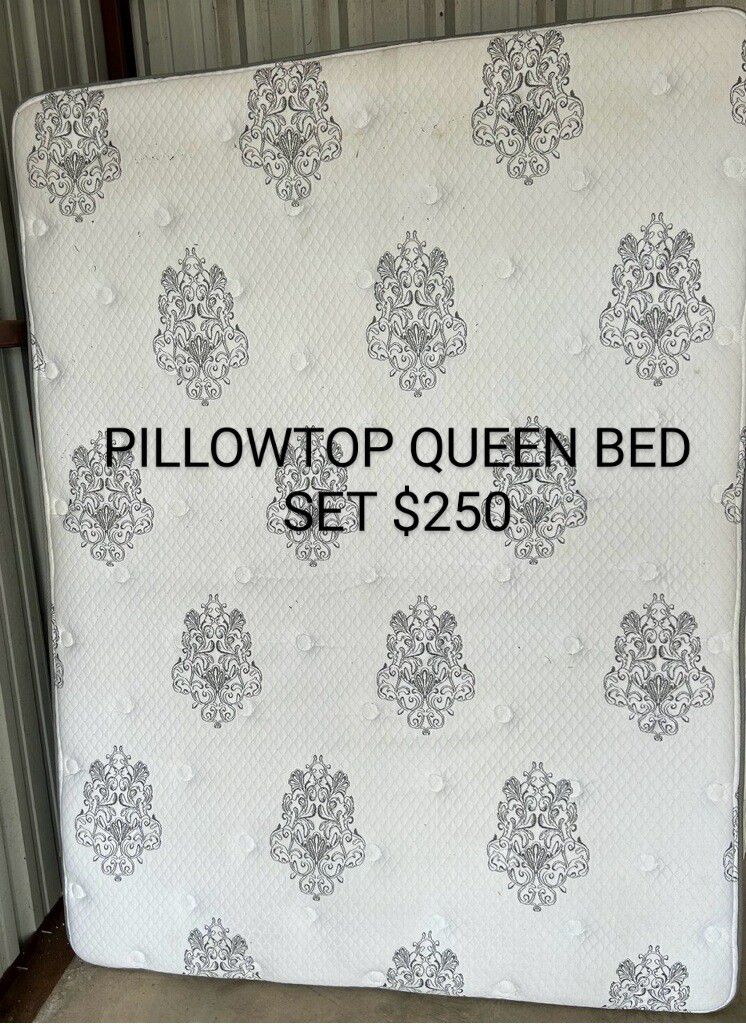 Pillowtop Queen Bed Set