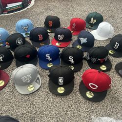 Fitted Hats ( All Size 7 1/4 )$25 Each  (Worn Lightly)