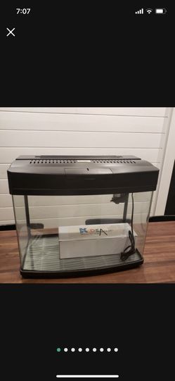 New 25 Gallon Glass Black Matte Fully Loaded With Curves Glass!! Must See!