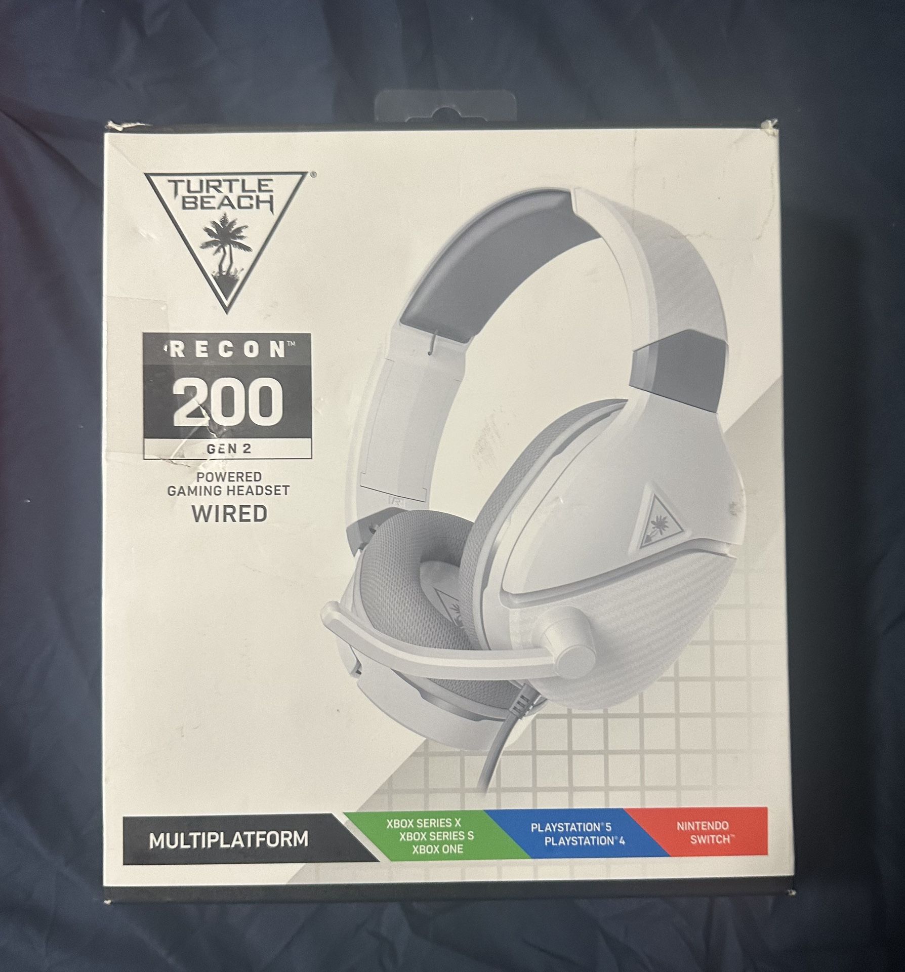 Turtle Beach - Recon 200 Gen 2 Powered Gaming Headset for Xbox Series X|S, Xbox One, PS5, PS4, PC & Mobile - White