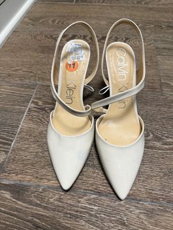 Calvin Klein ivory heels