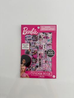 Barbie Sticker Book… Over 300 Stickers / 23 Units
