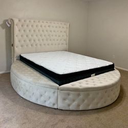 NEW QUEEN AND KING STORAGE BED WITH MATTRESS AND FREE DELIVERY 