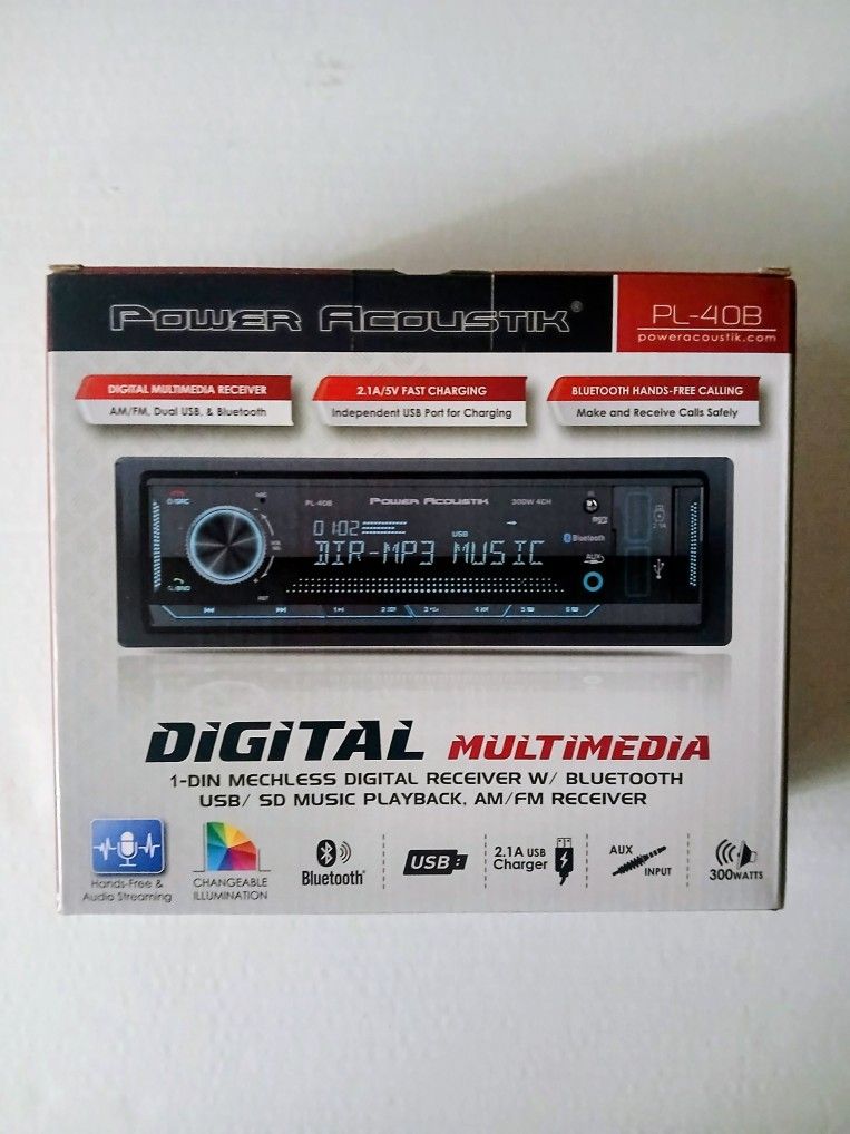 Power Acoustik Bluetooth Car Stereo Brand New In The Box