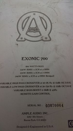 EXONIC 700 amp