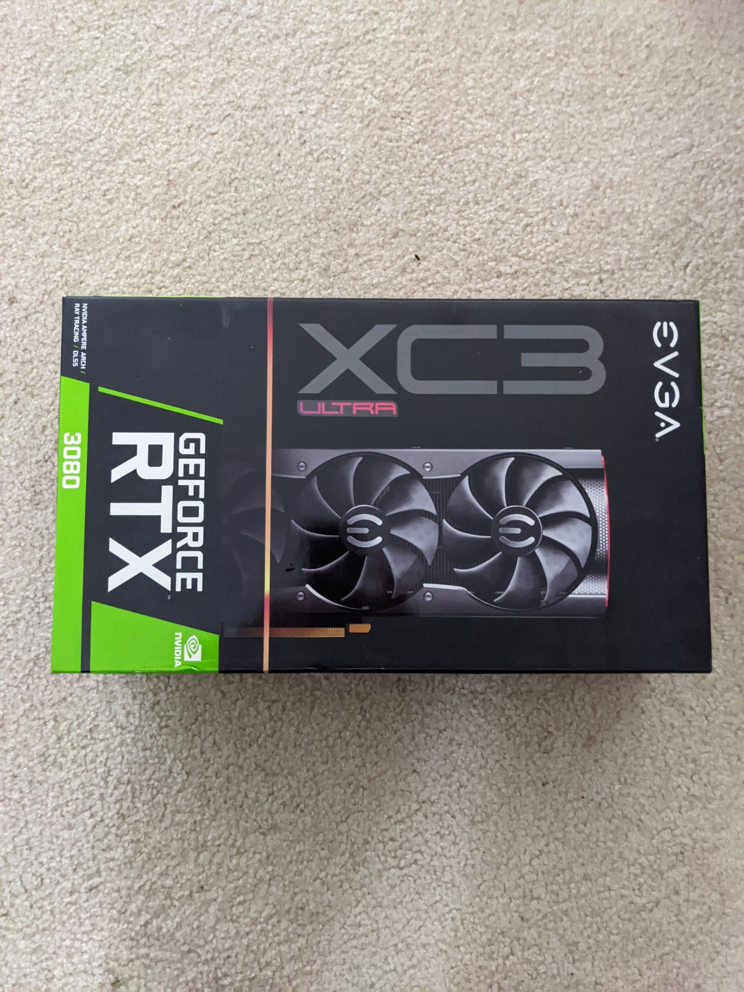 EVGA GeForce RTX 3080 XC3 GAMING, 10GB GDDR6X, iCX3 Cooling, ARGB LED