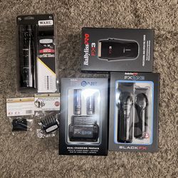 Brand new babyliss set and shaver  WAHL guards  numbers