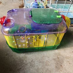 Hamster Cage, Exercise Balls And Bedding