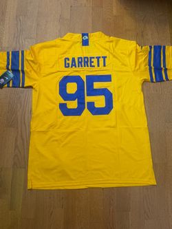 Yellow blue Los Angeles rams Myles garret jersey