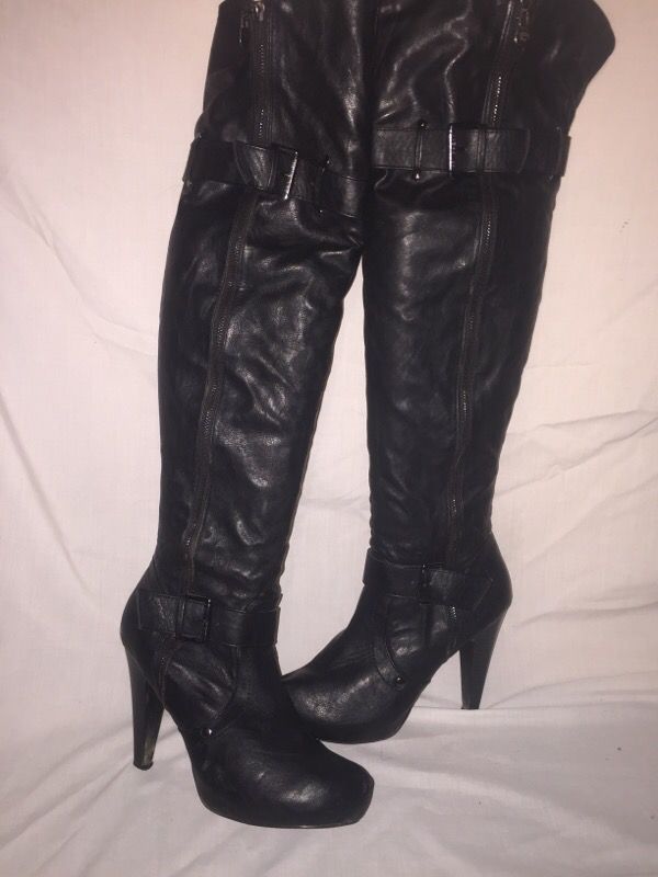 Guess boots Taramatic thigh boots size 9