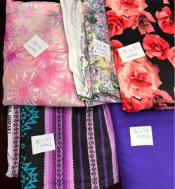 Assorted Fabric Lot – 5 Pieces
