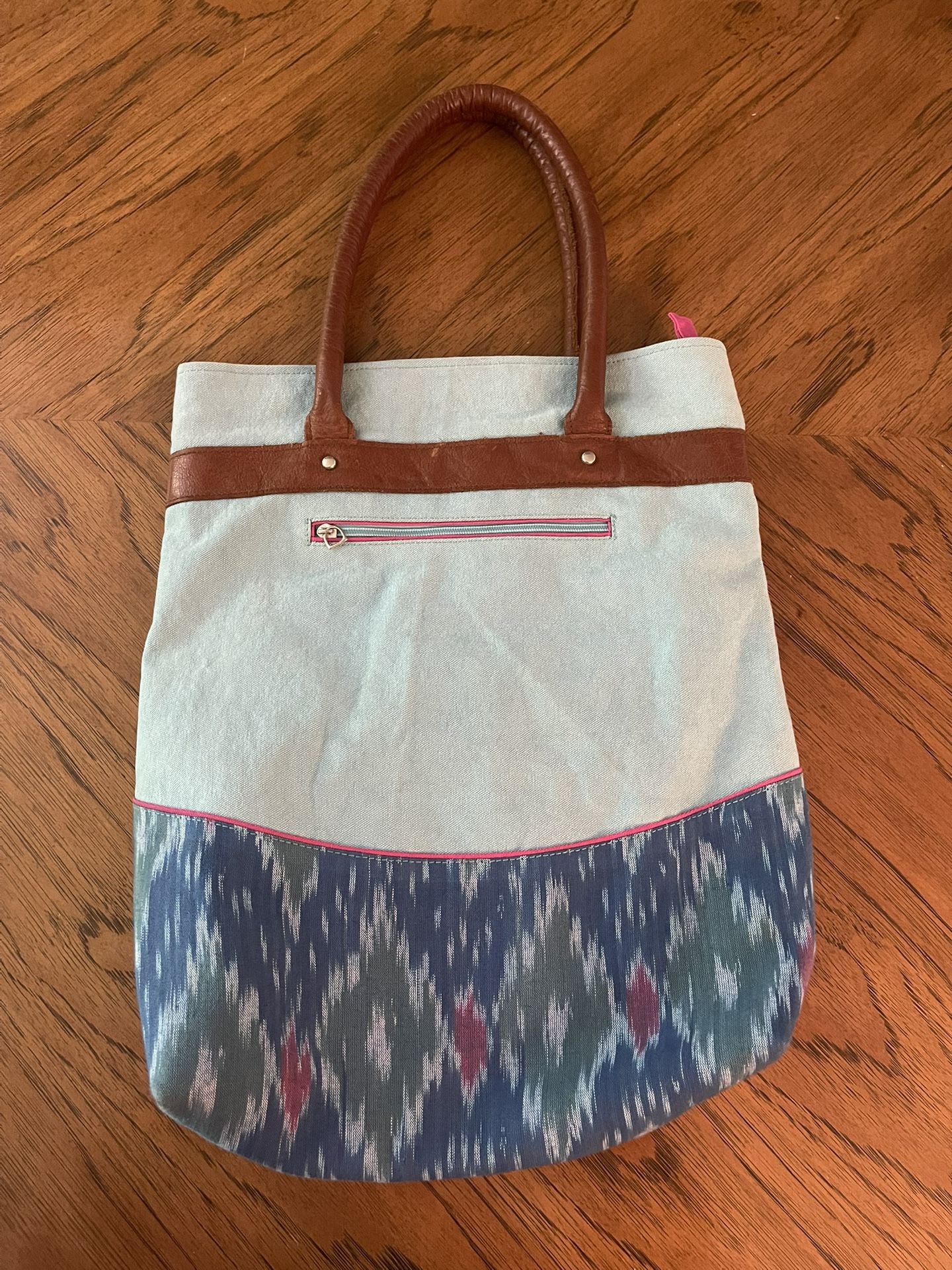 Heavy Duty Bee Gee Handicrafts Tote Bag from India in Excellent Condition 