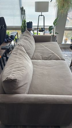 Deep couch and recliner