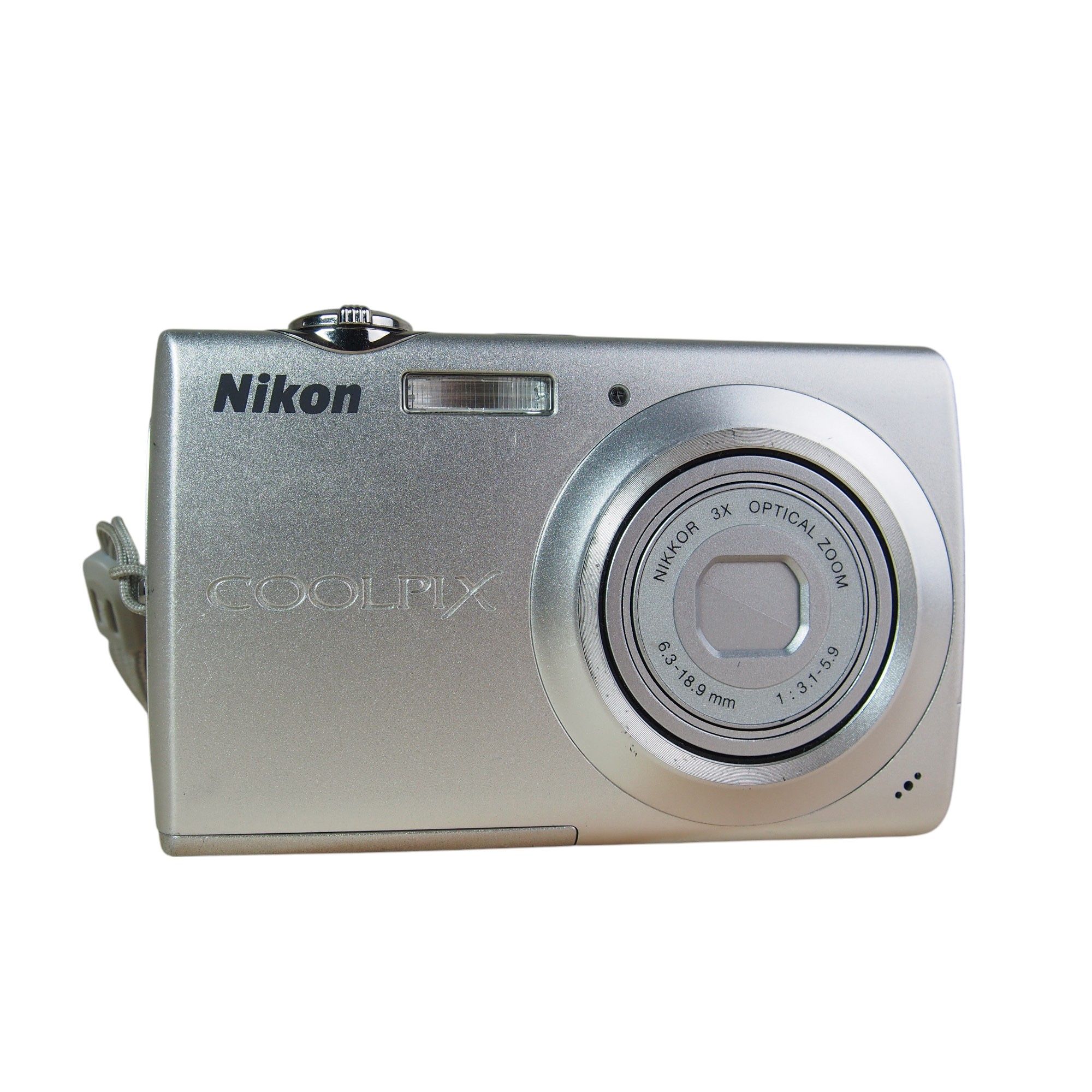 Nikon Coolpix S203 10.0MP Digital Camera Bundle Silver w/Charger + Battery EUC Comes with: Camera Charger Battery Wrist Strap *Guaranteed to work! FUL