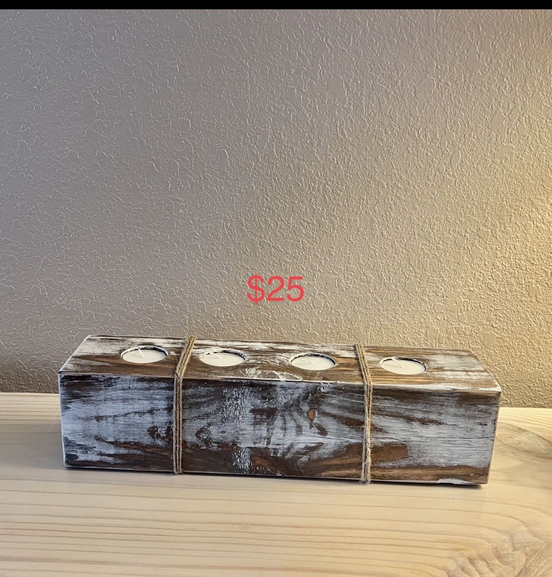Rustic Candle Holder
