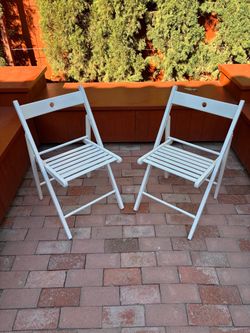 Ikea Frosvi Wooden Folding Chairs