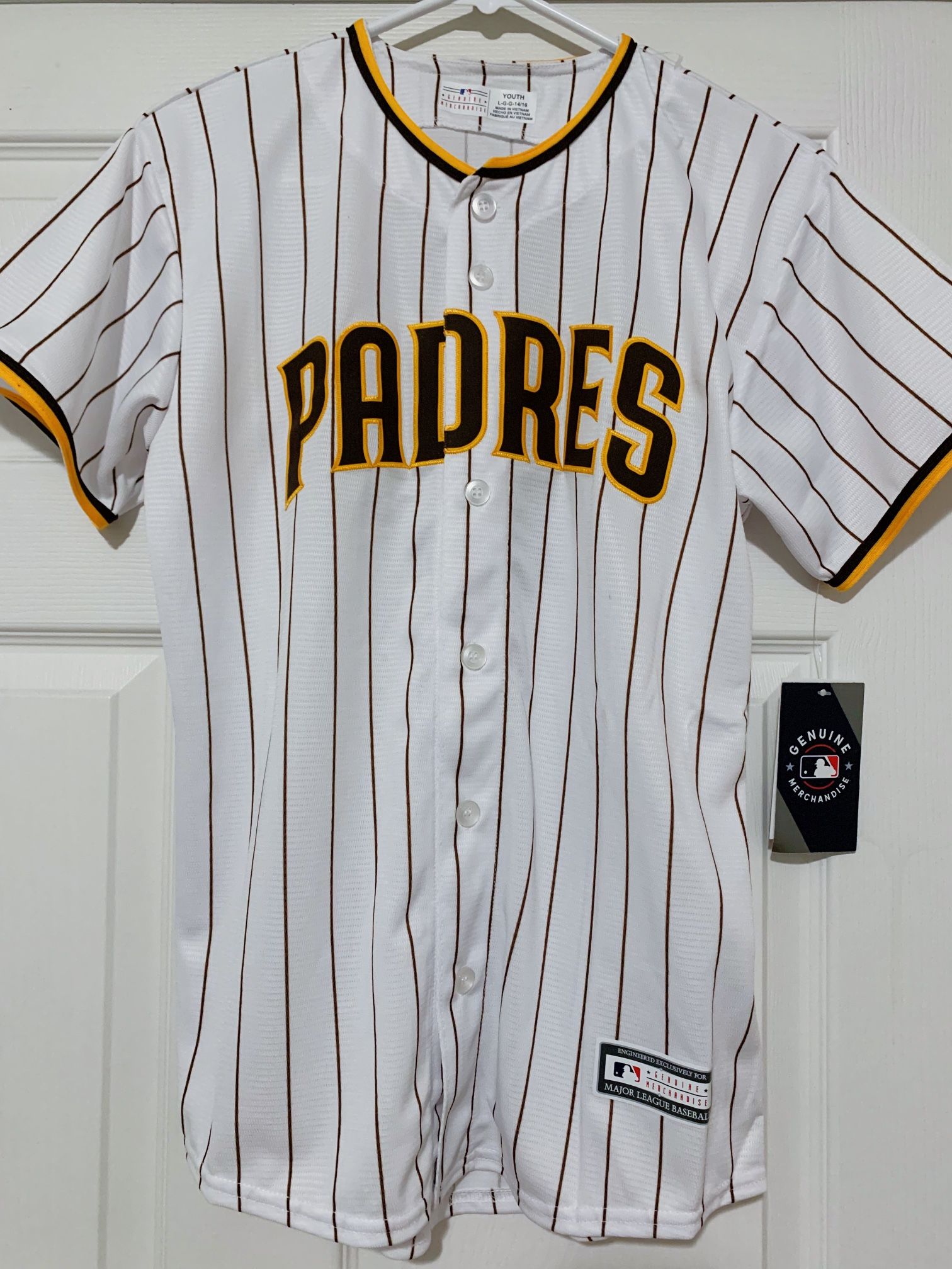 New San Diego Padres Youth Manny Machado #13 Home Jersey