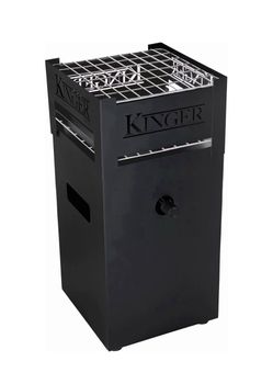 Kinger Home 11-inch Outdoor Portable Fire Pit Grill and Stove for Patio, Camping and Travel, 52,000 BTU CSA Certified, Coated Steel Frame, Black