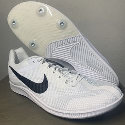 Nike Zoom Rival Distance Men’s Track Spikes Shoes White Size 10.5 DC8725-100