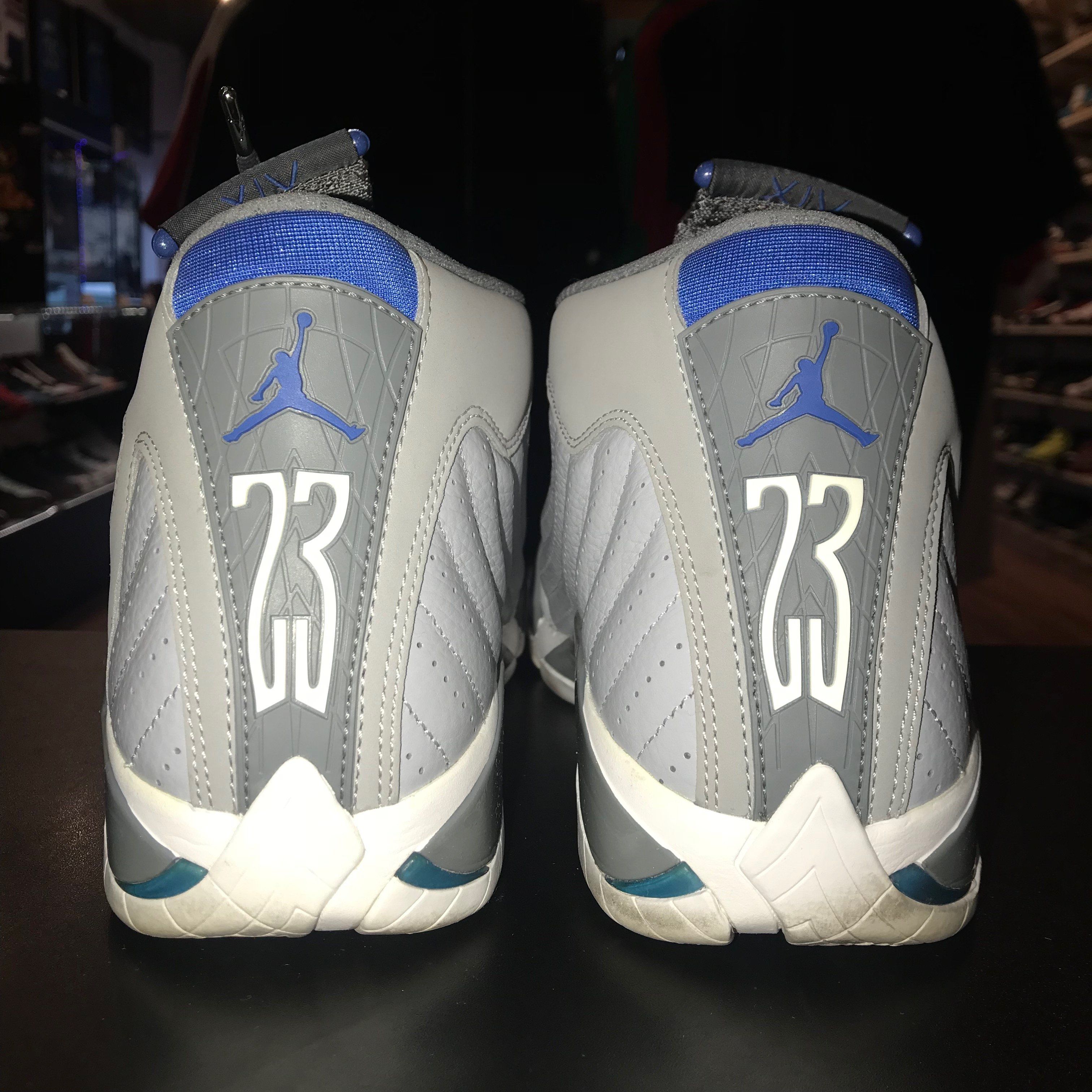 Nike Air Jordan Retro XIV 14 Men's Size US9 Grey White Blue