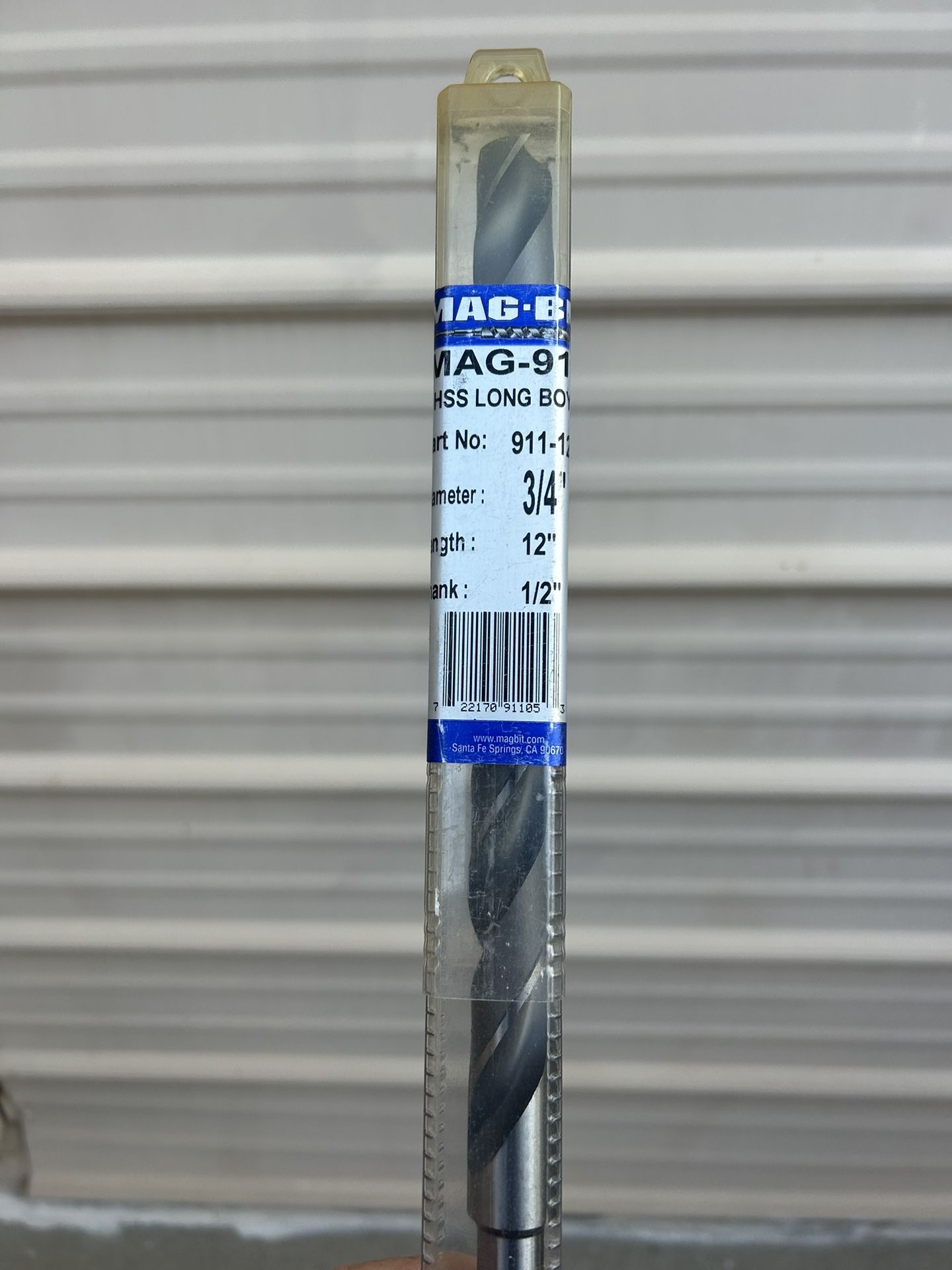 New 3/4” X 12” 1/2” Shank Mag-B Drill bits