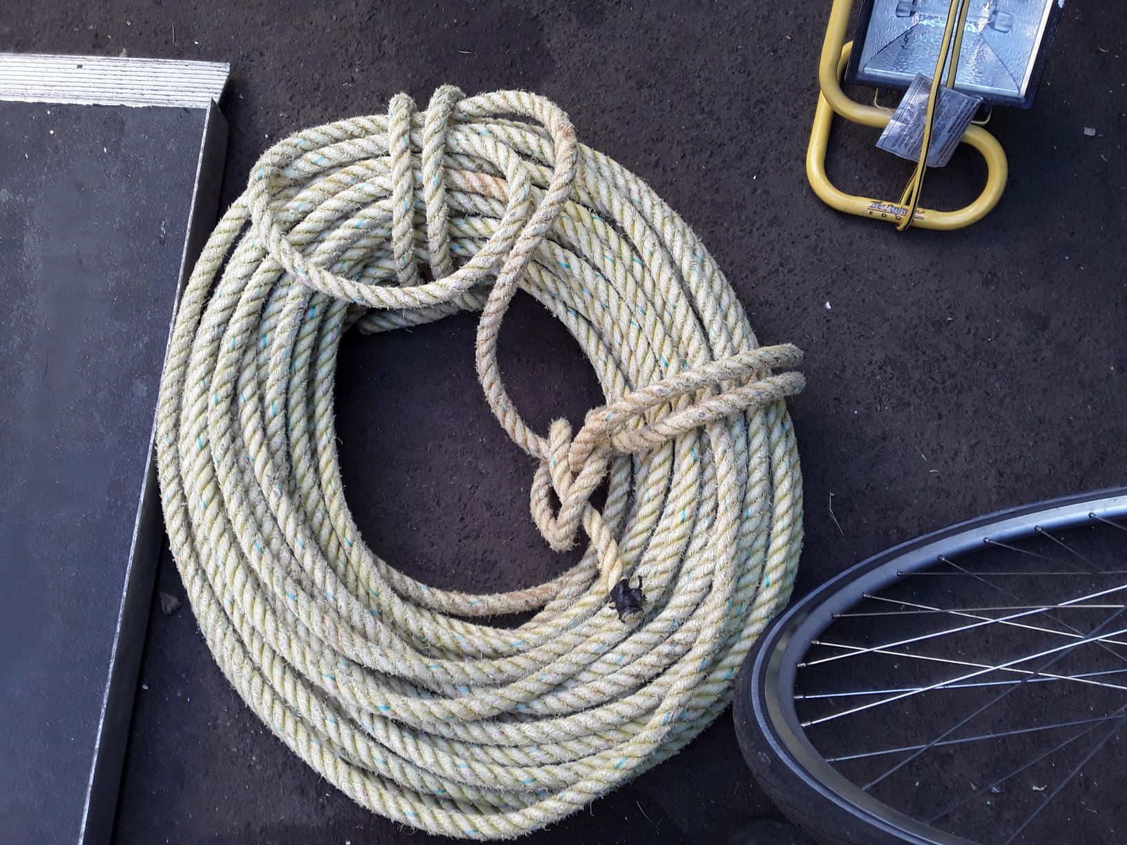 100 feet of heavy rope never used