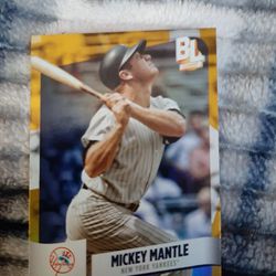 Rare Mickey Mantle Baseball Card 