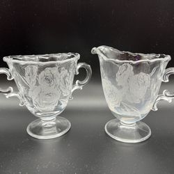 Fostoria Sugar and Creamer Set